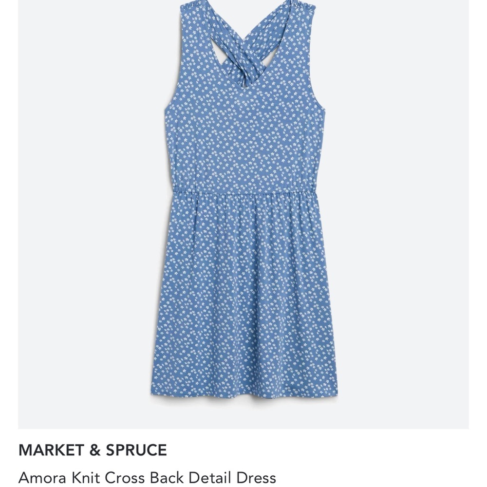 Market and spruce Amora knit cross back detail dress